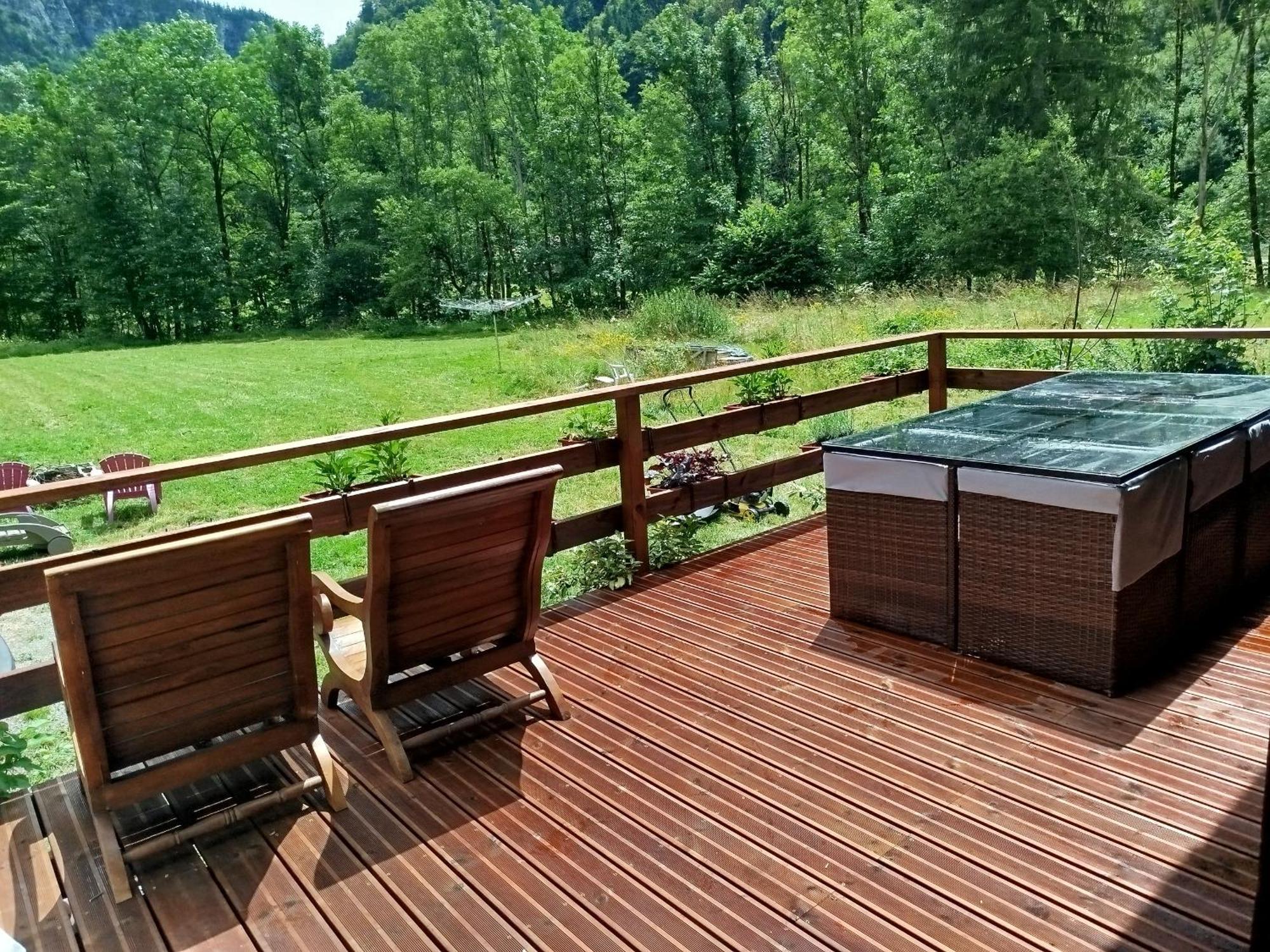 Chalet 8 Personnes + Grand Terrain Et Riviere Entremont Екстериор снимка